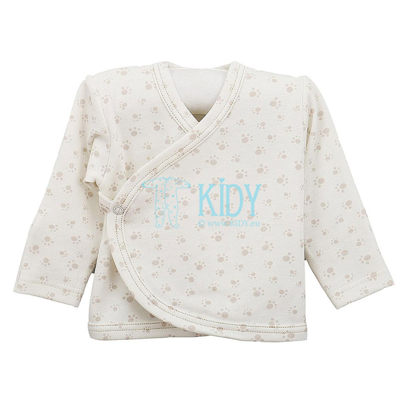 Ecru MUFFO, MOLLY & MIKI easy-shirt with mitts