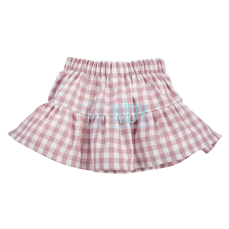 Pink checkered SWEET CHERRY skirt