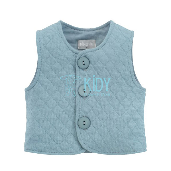 Blue SLOW LIFE quilted vest