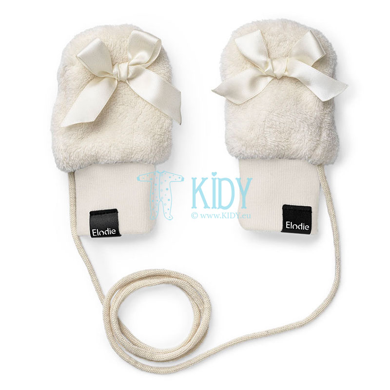 White Shearling mittens