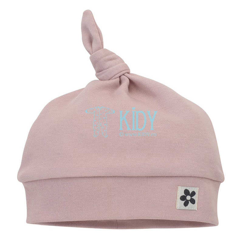 Pink HAPPINESS hat with a knot