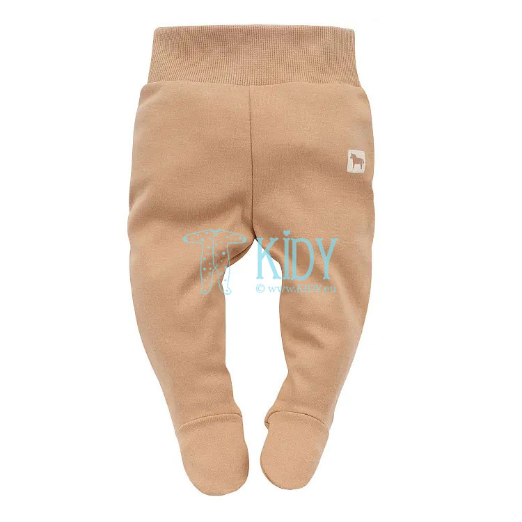 Brown WOODEN PONY footed pants