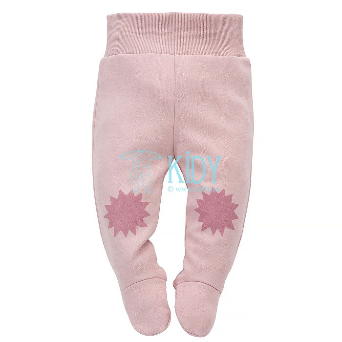 Pink ROMANTIC footed pants