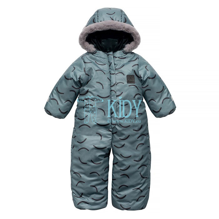 Kaizizi Infant Baby Boys Girls Winter One Piece Footed Snowsuit Fur Trim Hooded Zipper Jumpsuit Coat Thick Warm Down Rompers Outerwear with Gloves 