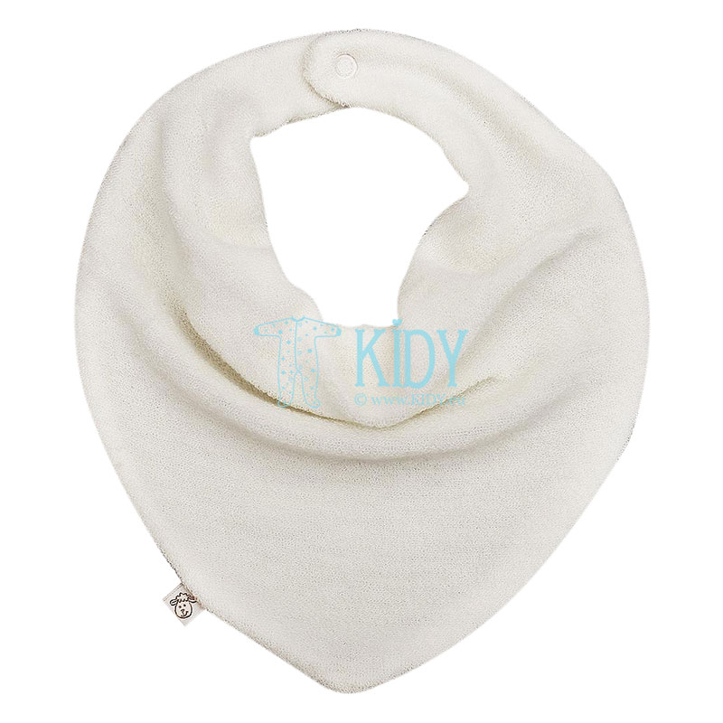 Ivory LOLLY LAMB merino wool scarf