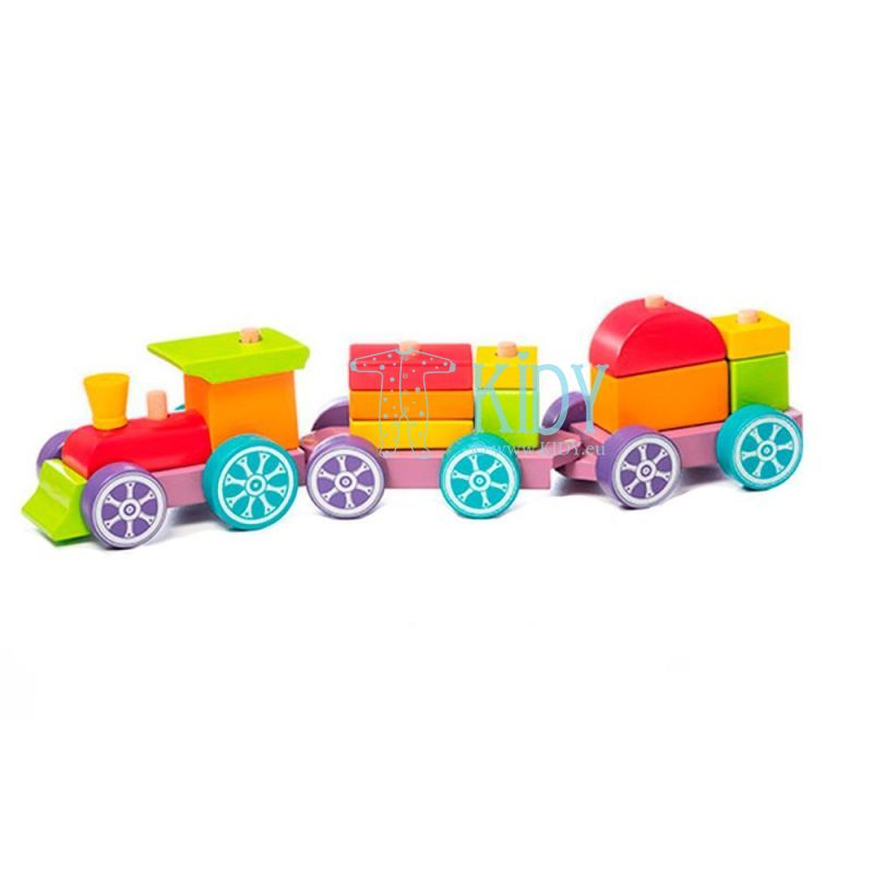 Wooden trains Rainbow express