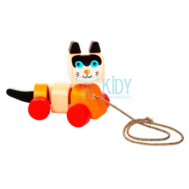 Wooden walk-a-long toys Cat