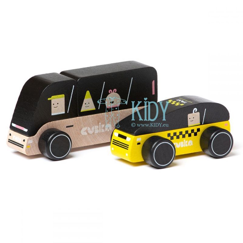 Wooden cars City transport