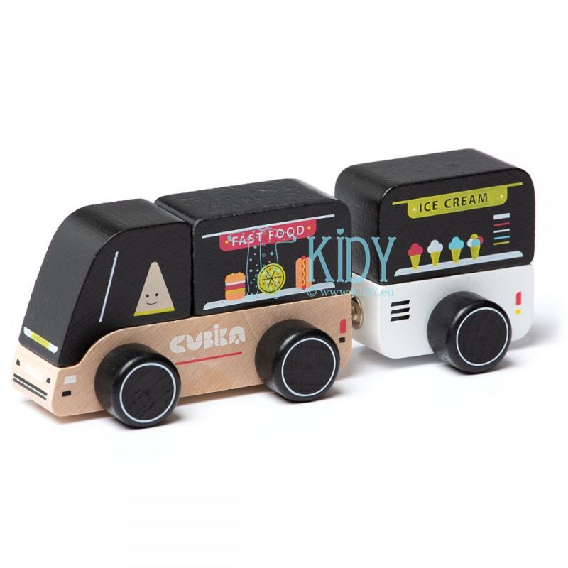 Wooden cars Food truck