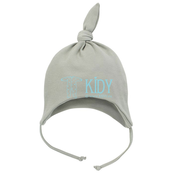 Mint FUN TIME hat with ties and a knot