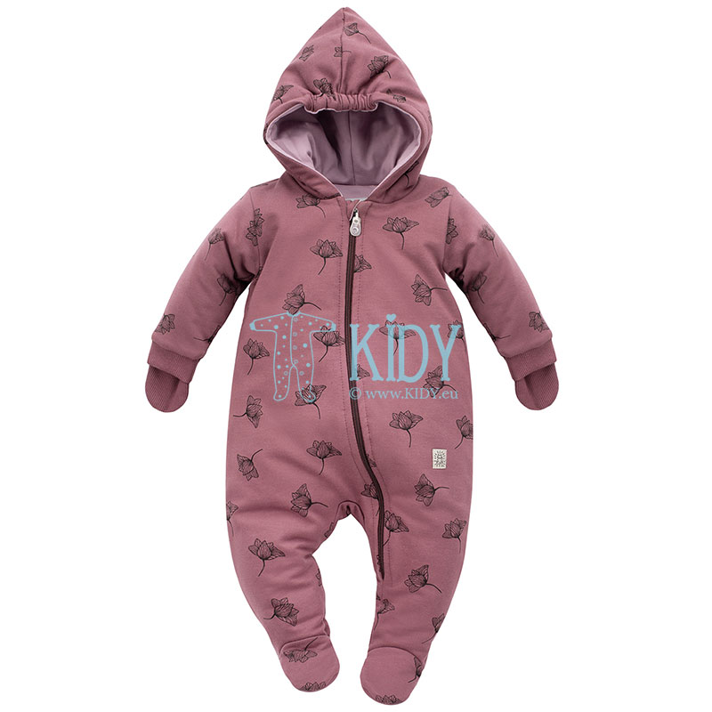 Pink MAGIC VIBES snowsuit with mitts