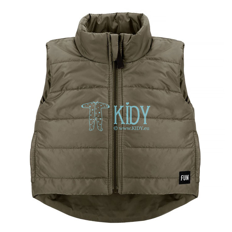 Quilted FUN TIME Green vest