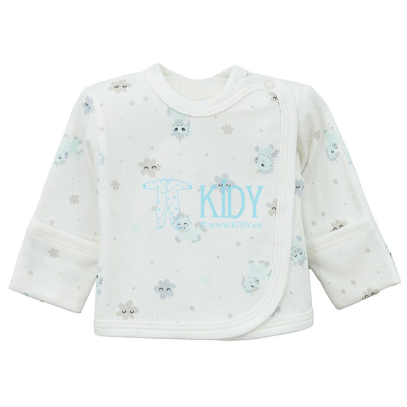 Ecru BABY easy-shirt with mitts