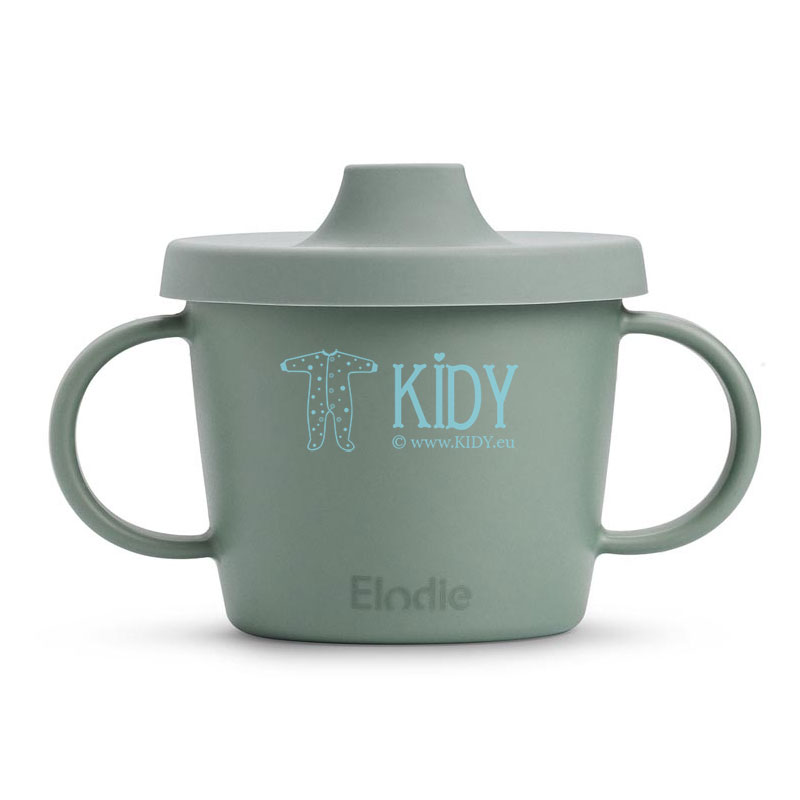 Pebble Green Sippy Cup with handles