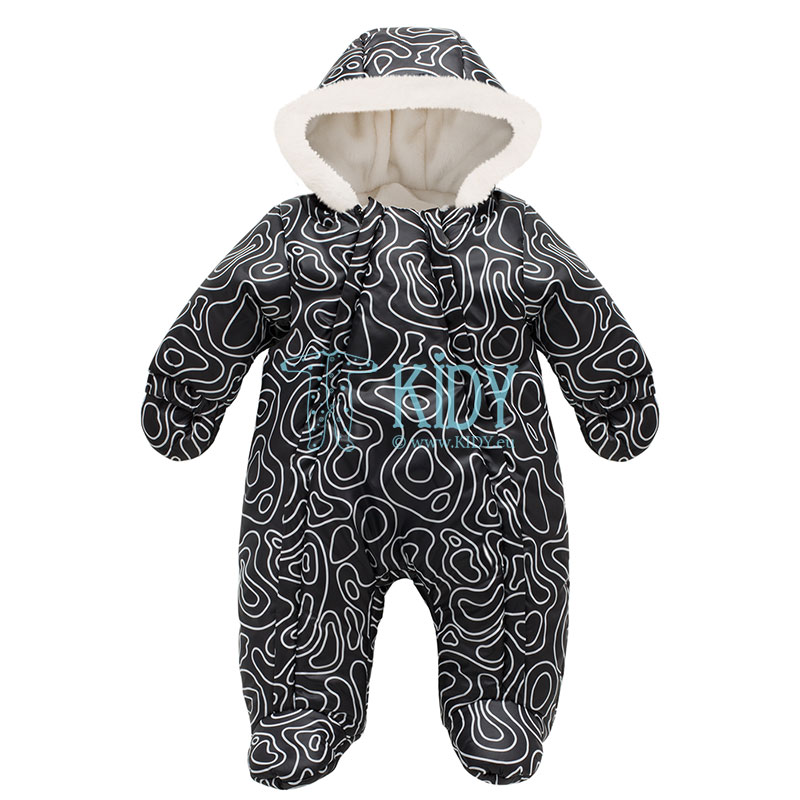 Baby Poziomice W23 footed snowsuit