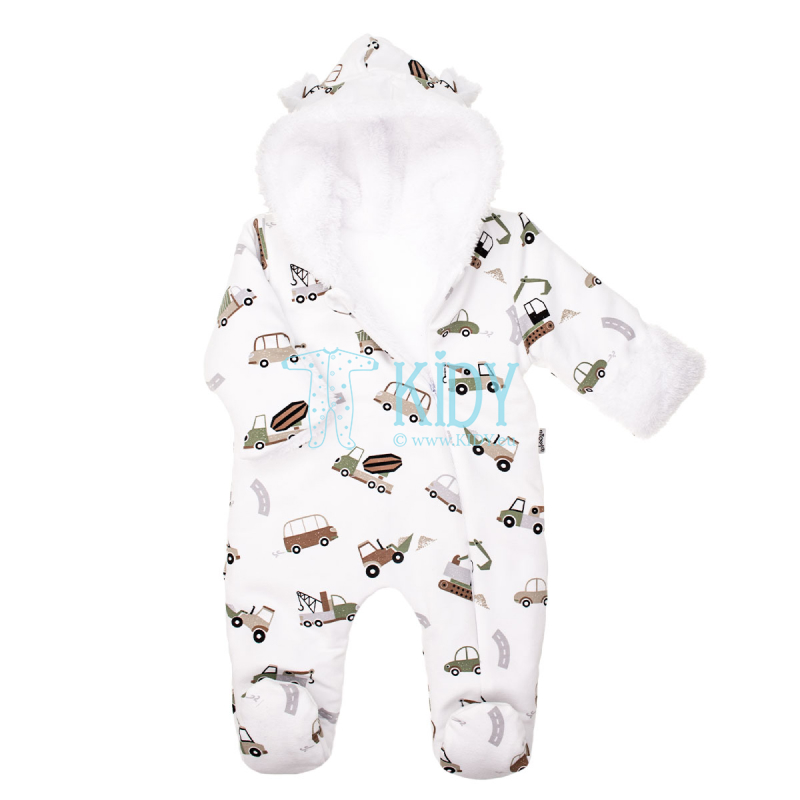 TOYS White snowsuit with mitts