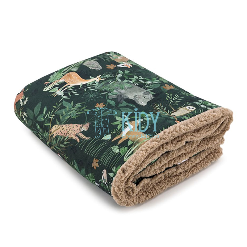 Warm Woodland Sherpa blanket