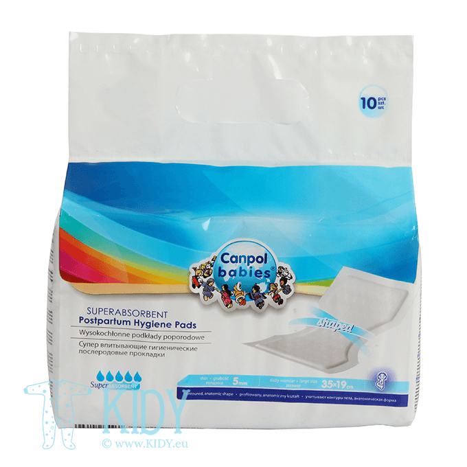 CANPOL postpartum hygiene pads super absorbent 10 pcs. 73/003 (Canpol Babies)