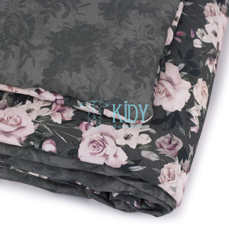 Patalynės komplektas Night Flowers: antklodė + pagalvė (MAKASZKA) 2