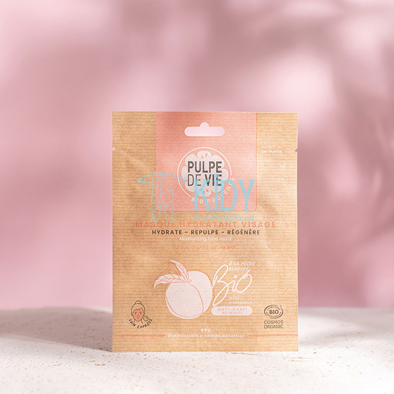 Deeply moisturizing sheet mask SEX ON THE PEACH for tired skin with organic peach