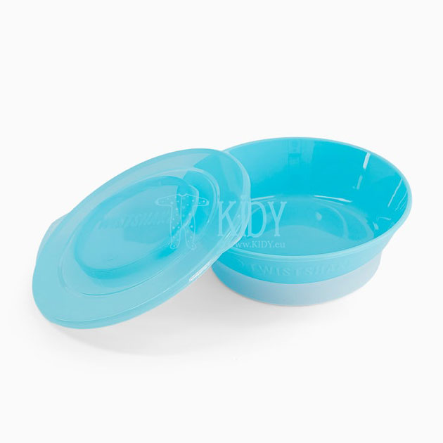 Blue bowl with lid