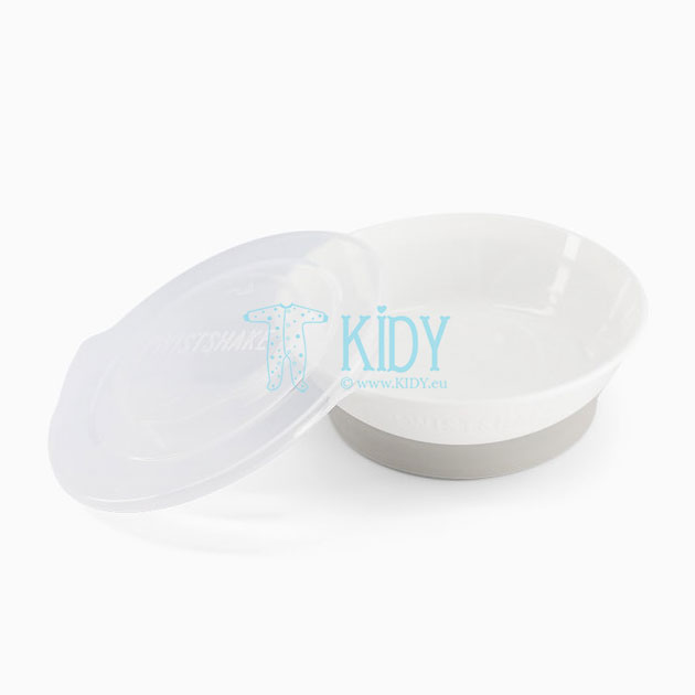 White bowl with lid (Twistshake) 2