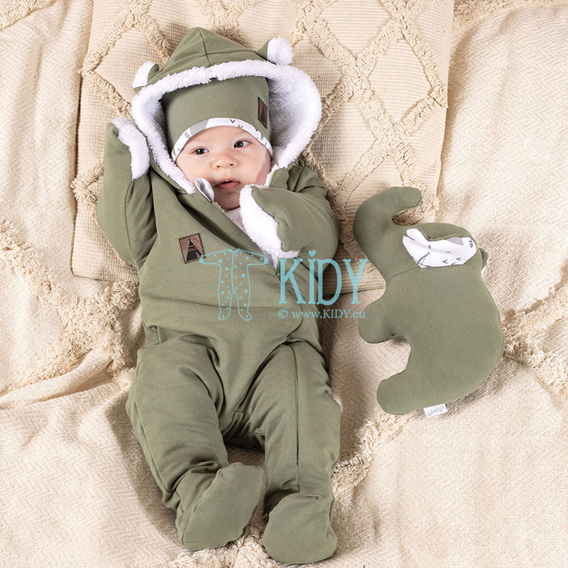 BRUNO Green snowsuit with mitts