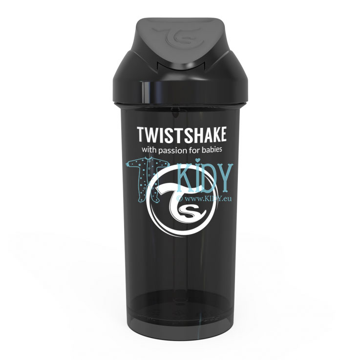 Черный поильник с трубочкой SIPPY CUPS STRAW BLACK (Twistshake) 2