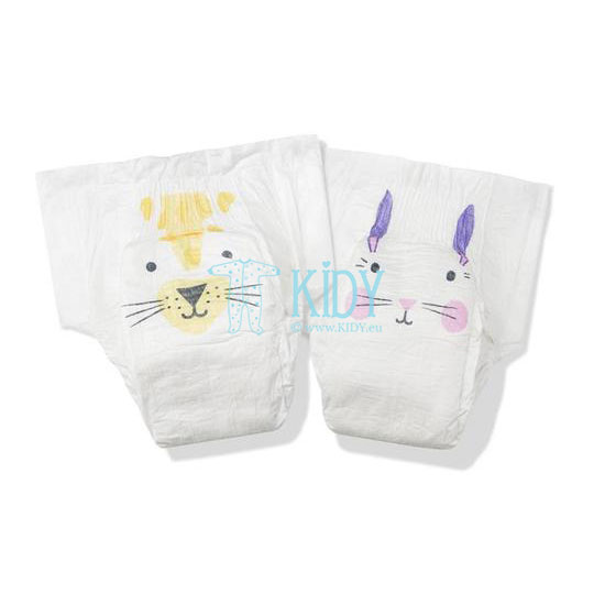 RABBIT & LEOPARD №2 eco diapers for newborns (Kit & Kin) 2