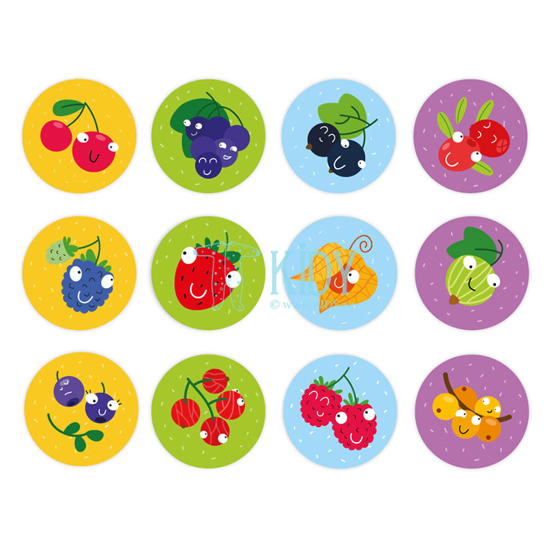 Chip cards - memory minigame Berries