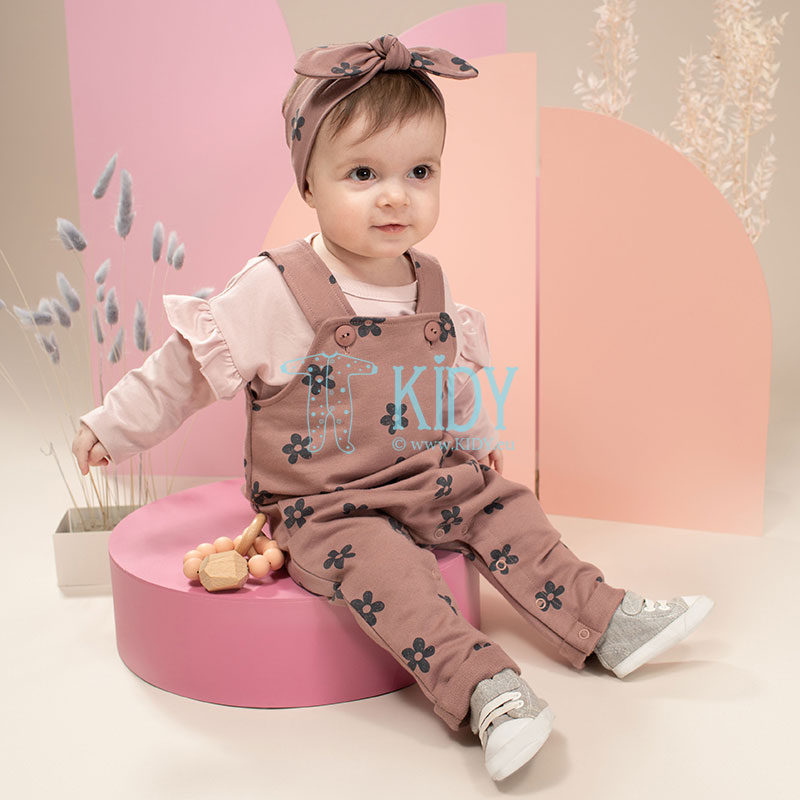 Pink HAPPINESS dungaree