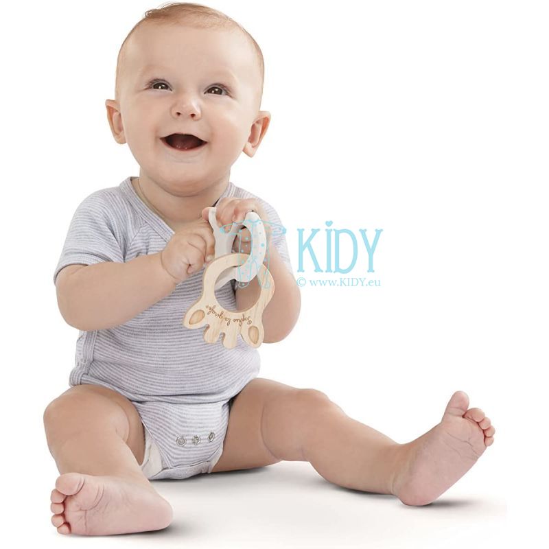 Teether ring RUBBER&WOOD SO PURE