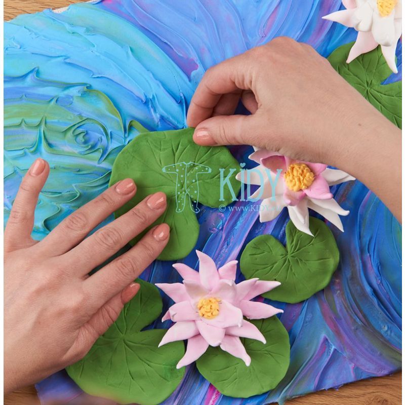 Kūrybinis rinkinys Modelino rinkinys - 3D tapyba Water lillies (30*40 cm)