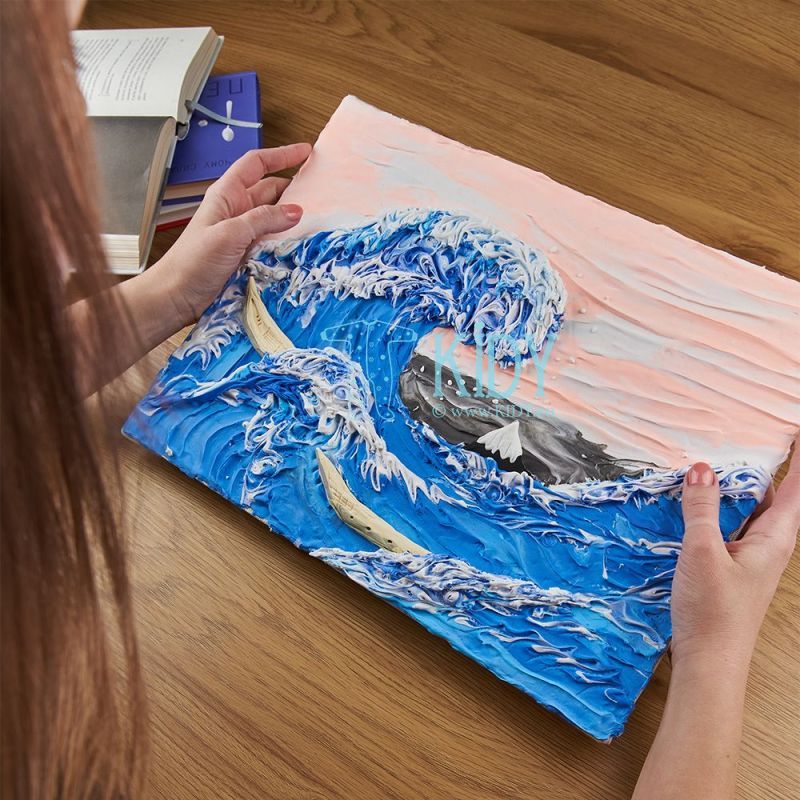 Набор для креатива 3D картина Big wave in Kanagawa (30*40 cm)