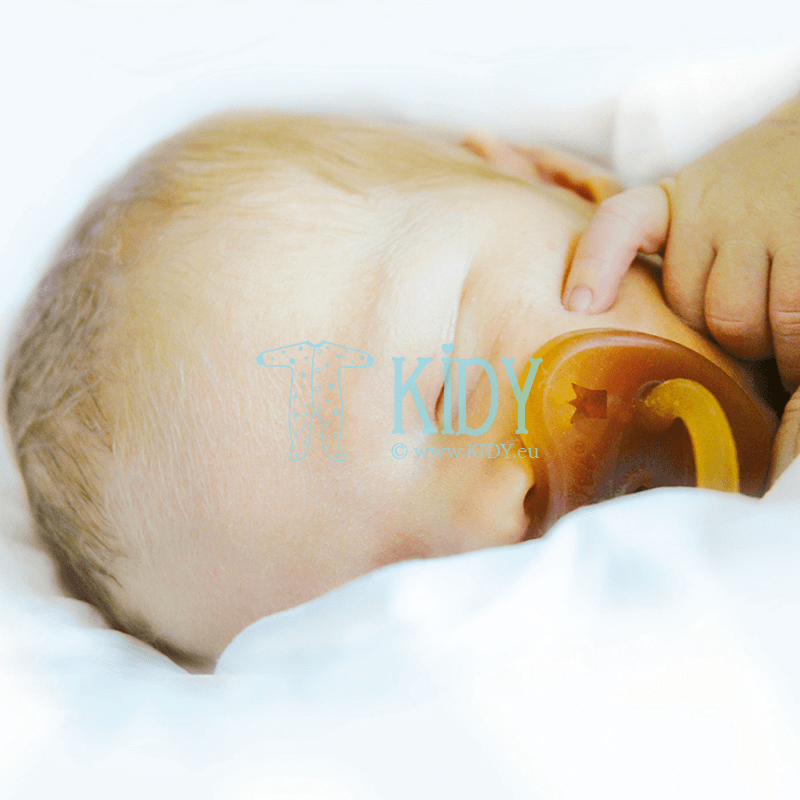 CROWN natural rubber round pacifier