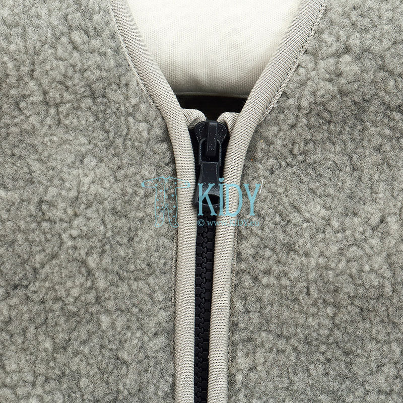 Grey PLUSH merino wool vest (Lorita) 4