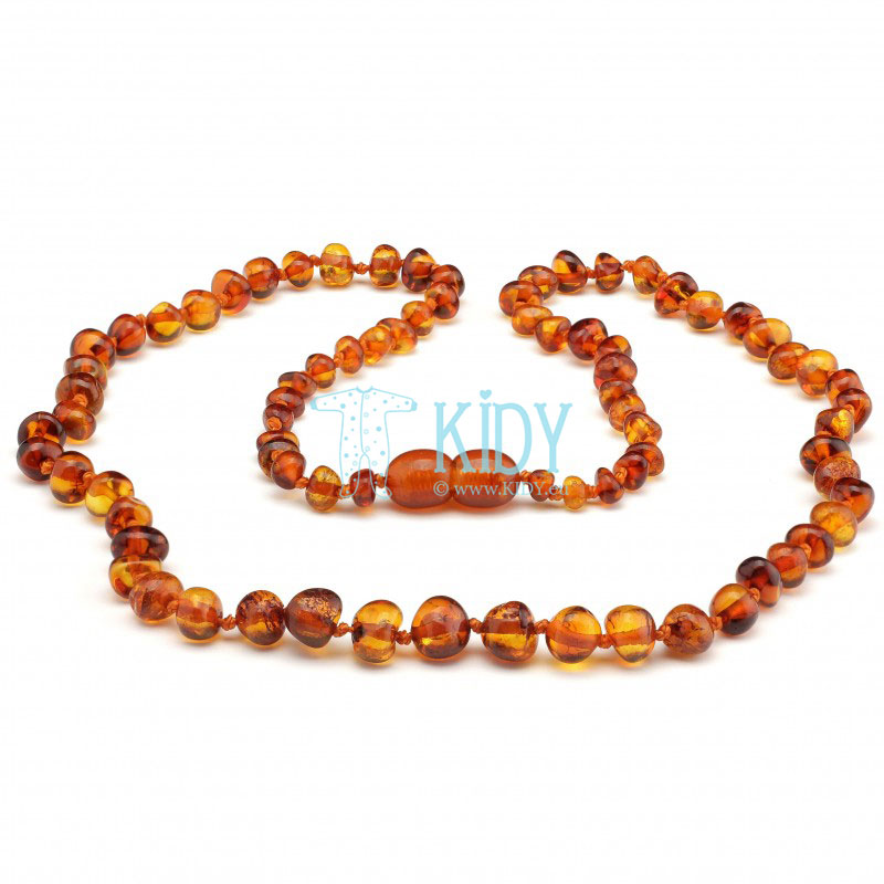 Amber COGNAC teething necklace (Baltic Amber) 4