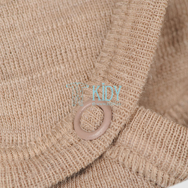 Beige merino wool bodysuit (DILLING) 5