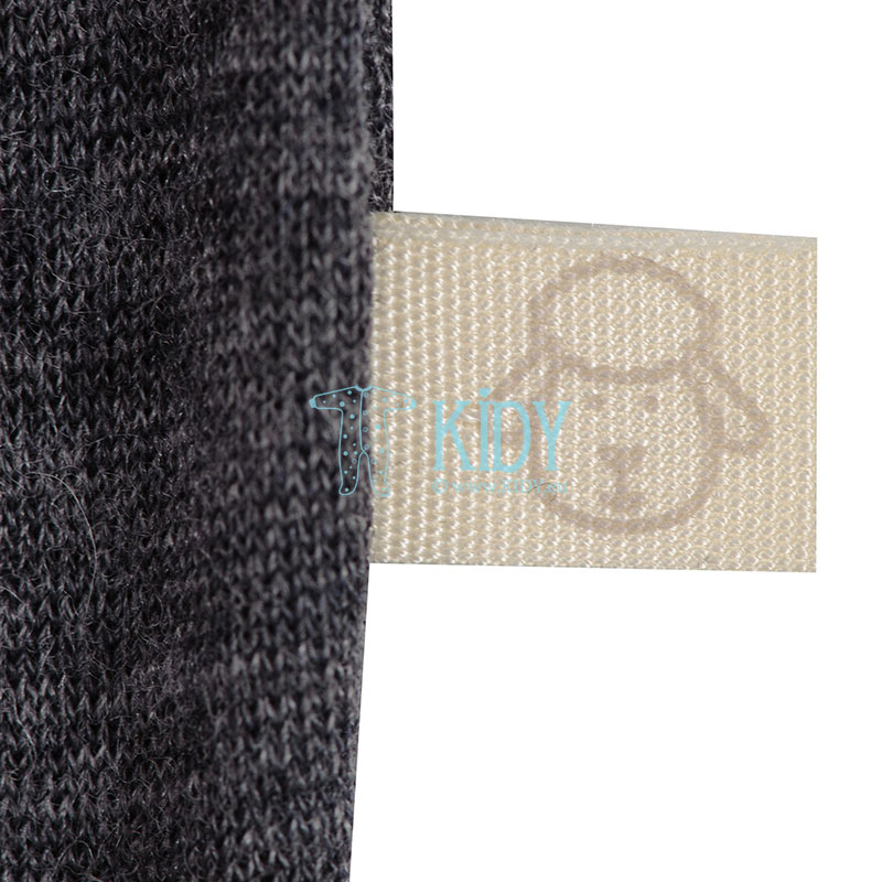 GREY MELANGE merino wool bodysuit (DILLING) 5