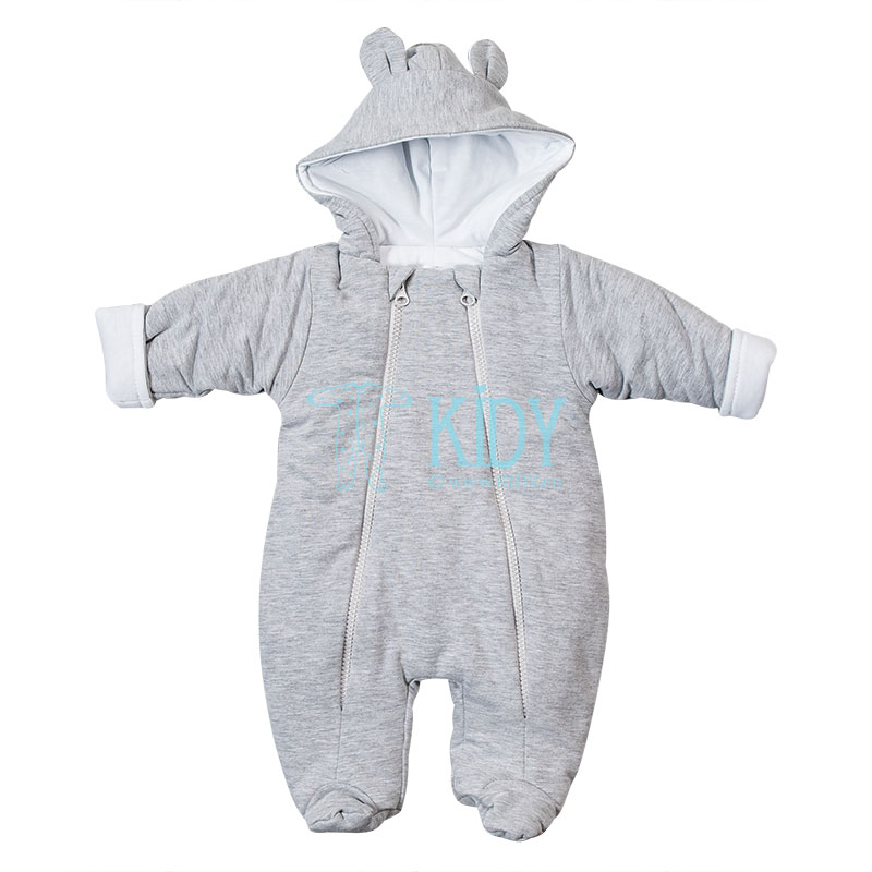 Grey ARTEX  baby snowsuit for boys and girls