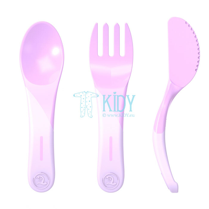 Violetinis rinkinys LEARN CUTLERY