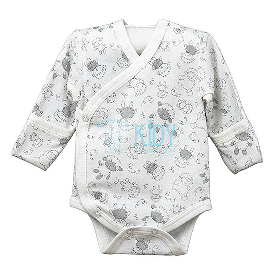 White bodysuit ANABELE with mitts (Lorita)